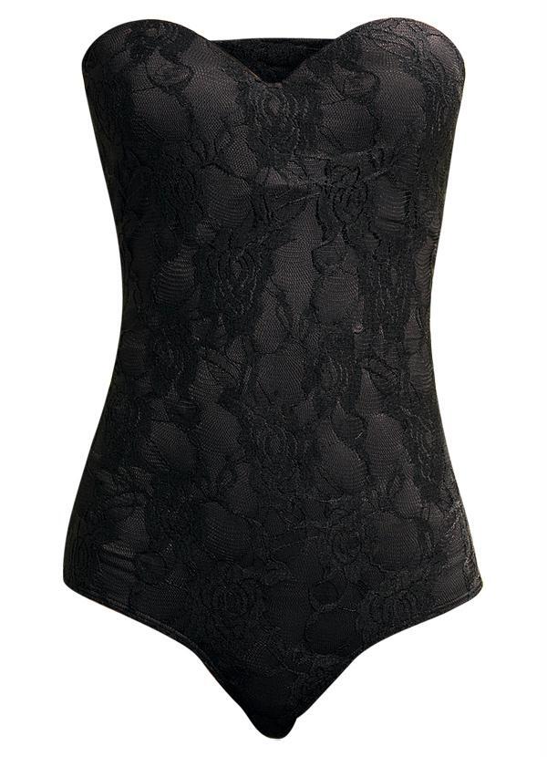 Quintess - Body em Renda Preto 7