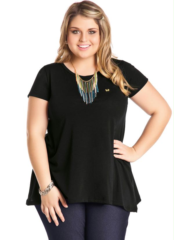 Marguerite - Bata Preta Manga Curta