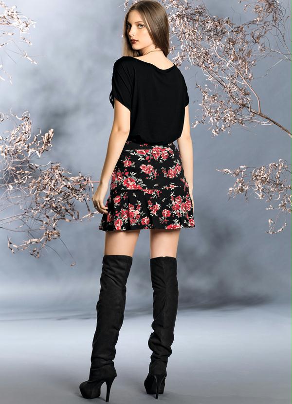 Quintess - Blusa com Franja Preta 9