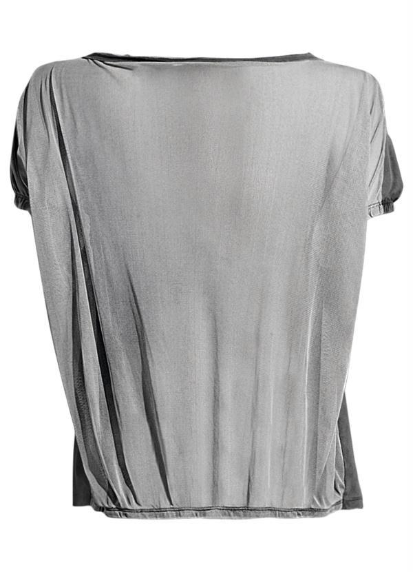 Quintess - Blusa com Modelagem Ampla Chumbo 6