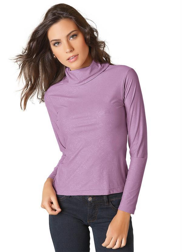 Quintess - Blusa Manga Longa Lilás