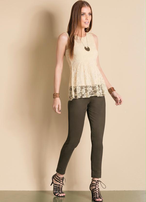 Quintess - Blusa Peplum Renda Pérola 6