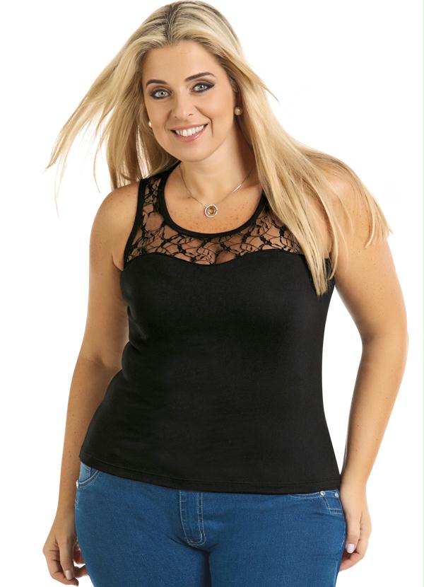 Marguerite - Regata com Renda Preta