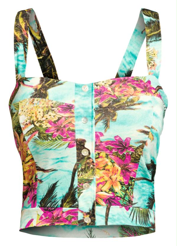 Quintess - Top Cropped Tropical 5