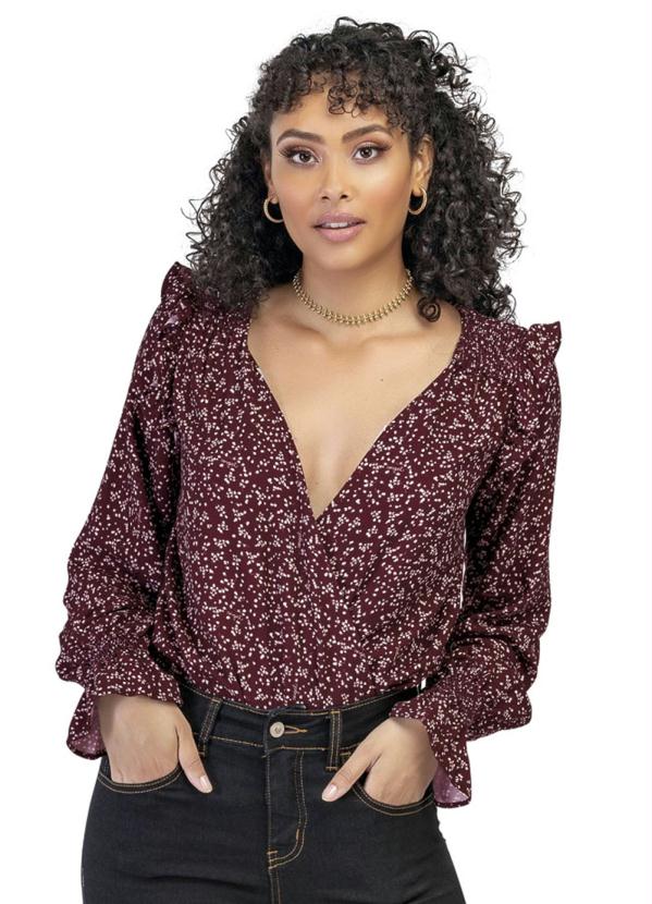 Angel - Body Manga Longa Vermelho