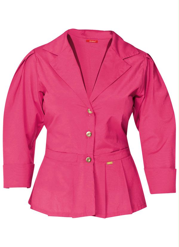 Quintess - Blazer Pink com Detalhes Dourados
