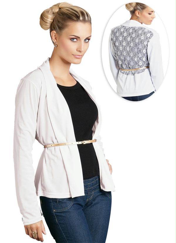 Outlet - Casaquinho Branco Feminino
