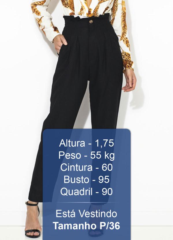 Farm - Calça Cenoura Alfaiataria Preta 5