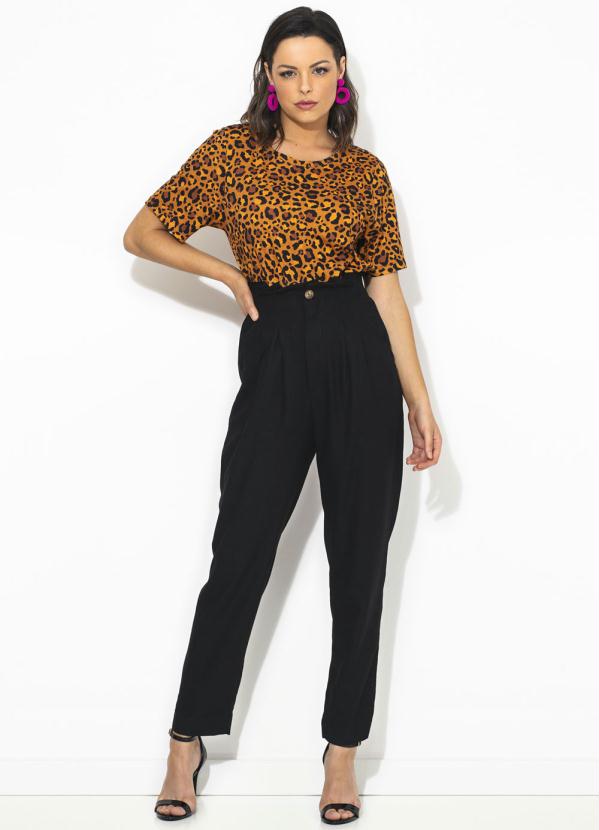 Farm - Calça Cenoura Alfaiataria Preta 7