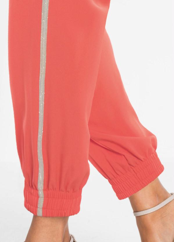 bonprix - Calça com Brilhos nas Laterais Coral 3