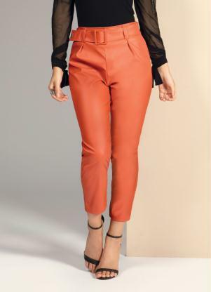 calça social feminina com cinto