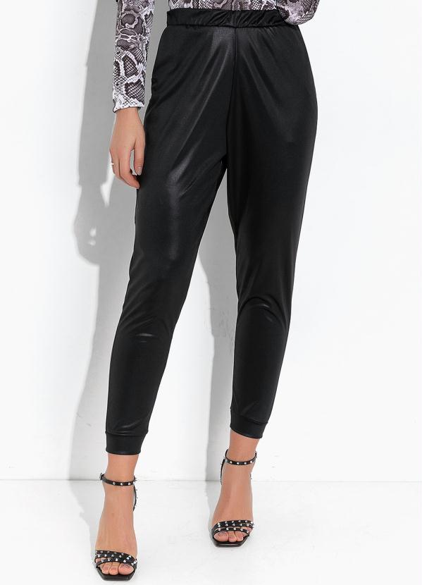 Moda Pop - Calça Preto em Cirrê