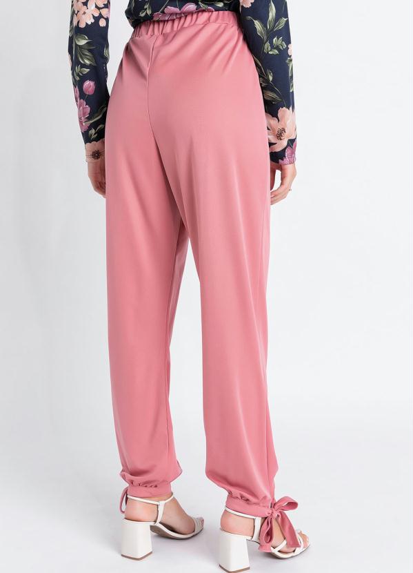 Queima Estoque - Calça Rosê com Amarração no Punho da Barra 2