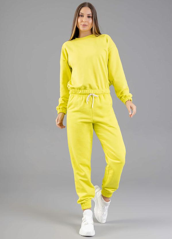 Just Basic - Calça Básica em Moletom Verde 3