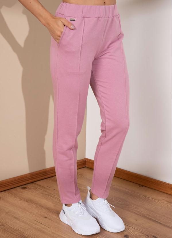 Quintess - Calça de Moletom Rosa com Bolsos 3