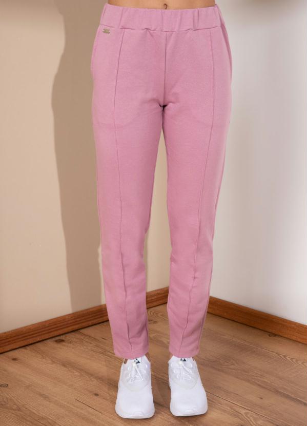 Quintess - Calça de Moletom Rosa com Bolsos 5