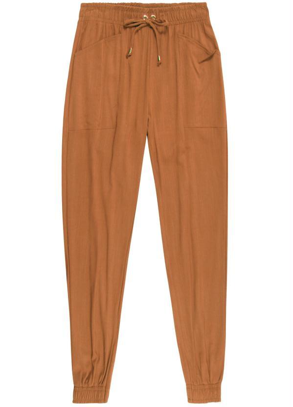 Gris - Calça Dinastia Feminina Adulta Marrom