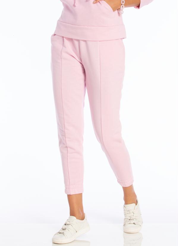 Briard - Calça em Malha Moletom Rosa 1