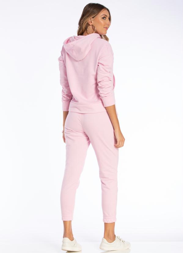 Briard - Calça em Malha Moletom Rosa 4