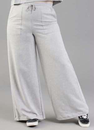 Just Basic - Calça em Moletom Cinza - JUST BASIC