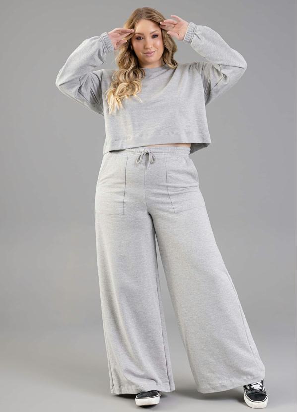 Just Basic - Calça em Moletom Cinza 3