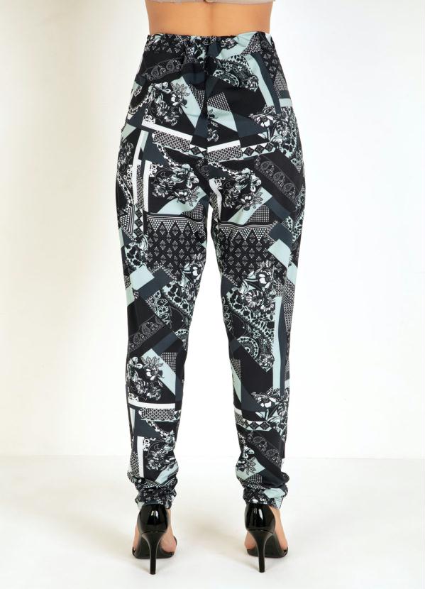 Outlet - Calça Floral com Bolsos Funcionais 2