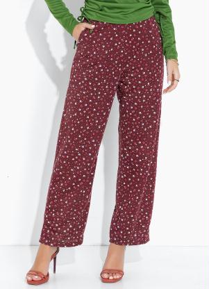 Moda Pop - Calça Mini FloralCom Bolsos Funcionais - MODA POP