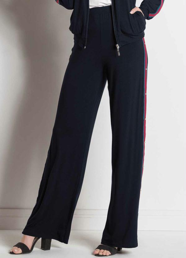 Miss Masy - Calça Preta Miss Masy com Tachas Laterais 1