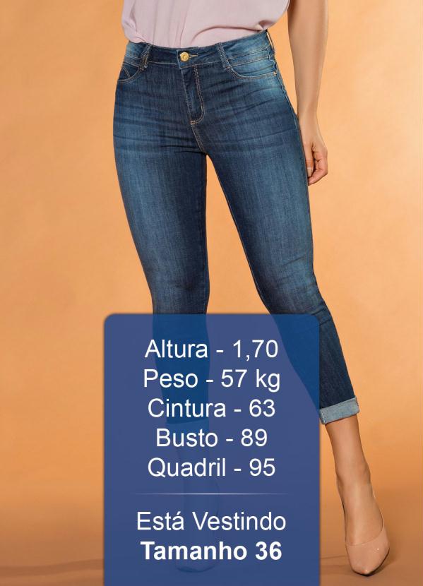 Sawary Jeans - Calça Cropped Sawary Jeans com Barra Dobrada 3