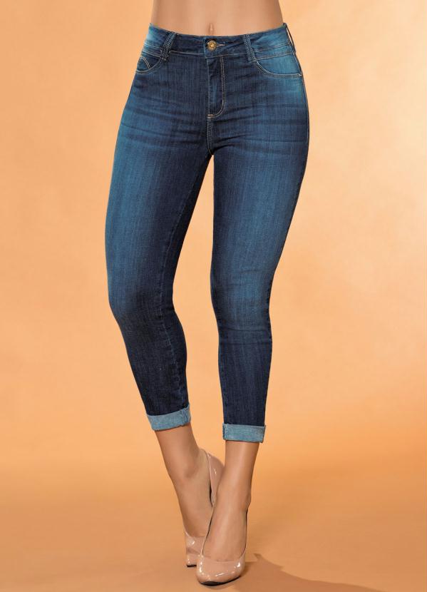 Sawary Jeans - Calça Cropped Sawary Jeans com Barra Dobrada 6