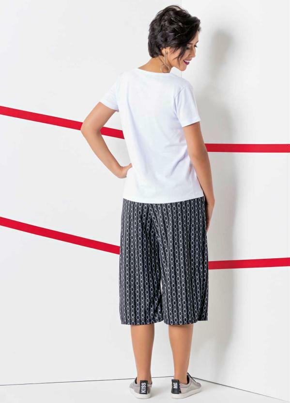 Outlet - Calça Pantacurt Estampada com Bolsos 4