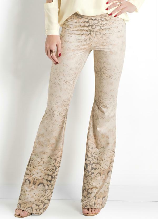 Ah - Calça Flare Ana Hickmann Estampada