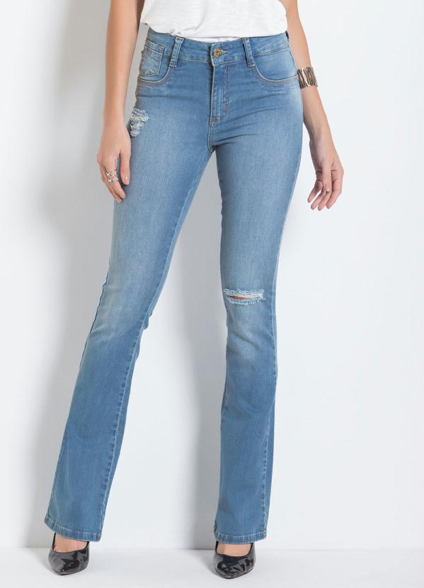 Sawary Jeans - Calça Sawary Flare Destroyed Jeans