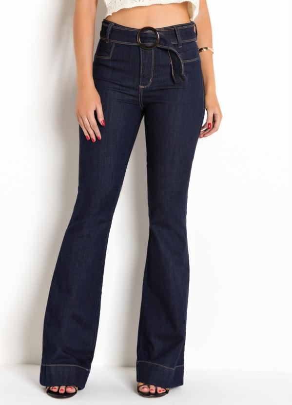 calça jeans feminina flare sawary