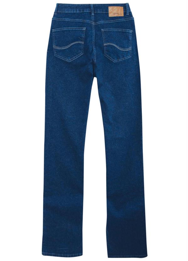 Malwee - Calça Azul Escuro Reta Flex Jeans 6
