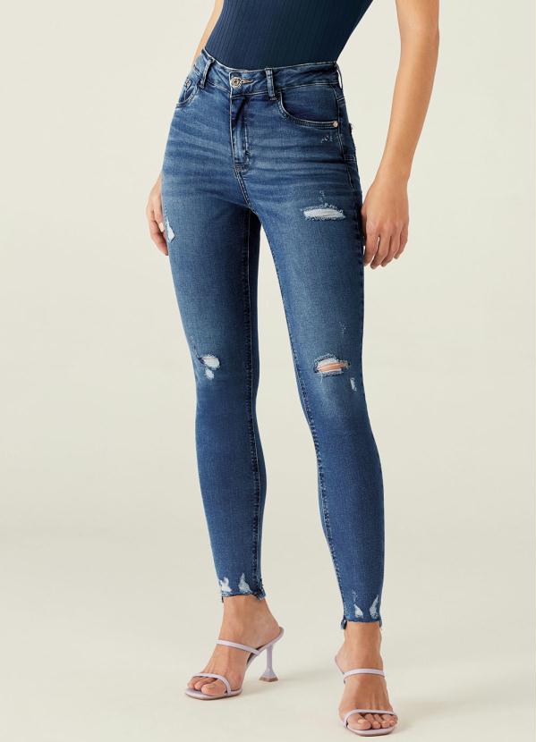 Malwee - Calça Azul Push Up Jeans