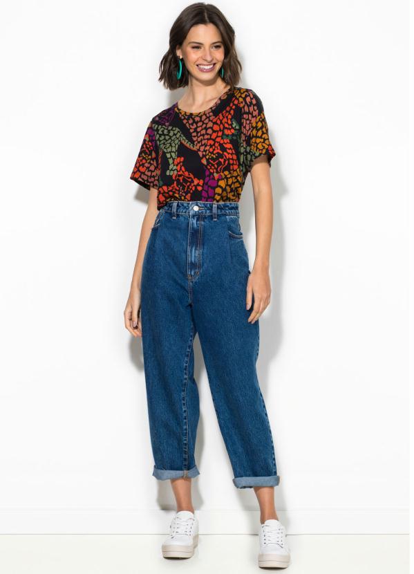 Farm - Calça Baggy Refarm Jeans Azul 3