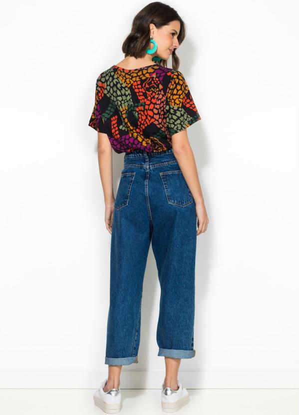 Farm - Calça Baggy Refarm Jeans Azul 4