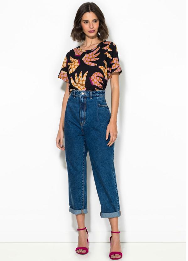 Farm - Calça Baggy Refarm Jeans Azul 6