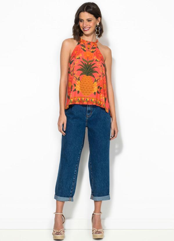 Farm - Calça Baggy Refarm Jeans Azul 7