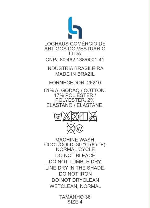 Quintess - Calça Cropped Jeans Claro com Bolsos Decorativos 7