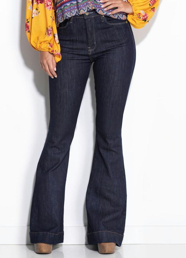 Farm - Calça Flare Refarm Jeans Azul
