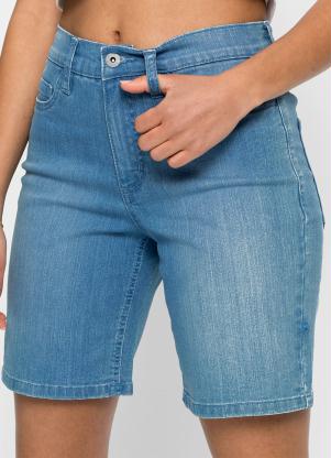 bonprix - Bermuda / Calça Jeans Azul Claro - BONPRIX
