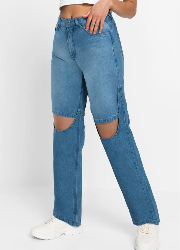 bonprix - Bermuda / Calça Jeans Azul Claro 2