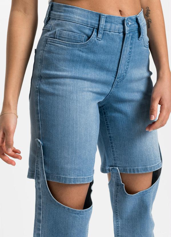 bonprix - Bermuda / Calça Jeans Azul Claro 1