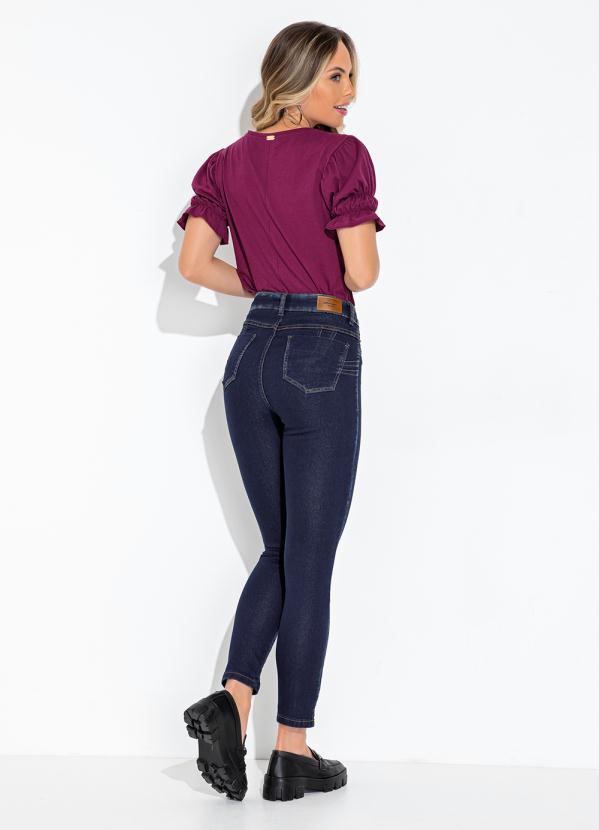 Sawary Jeans - Calça Jeans Azul Escuro Levanta Bumbum Cigarrete 4