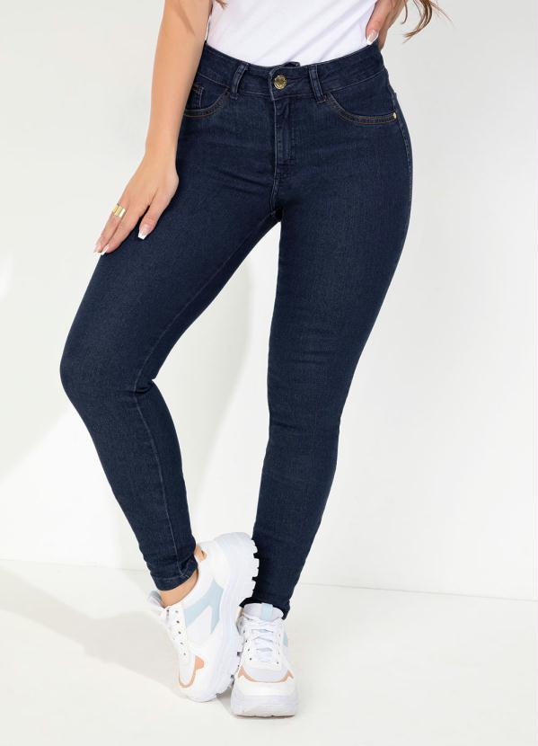 Calça Jeans Básica com Bolsos Kdori - Moda Pop