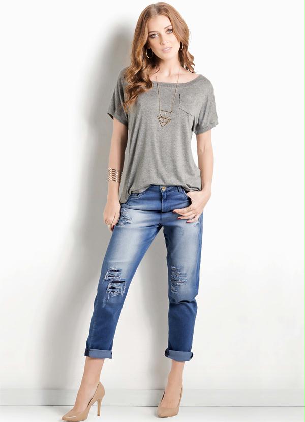 Ah - Calça Jeans Boy Fit Destroyed Ana Hickmann 3