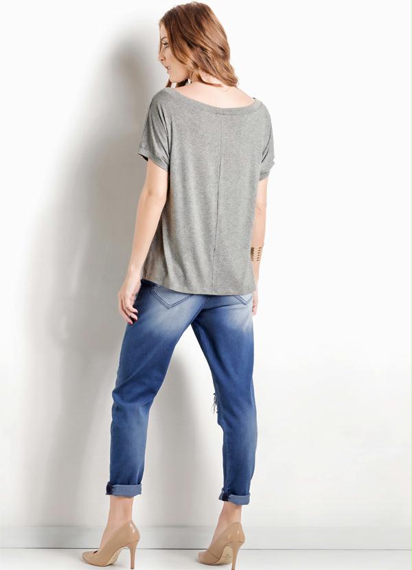 Ah - Calça Jeans Boy Fit Destroyed Ana Hickmann 4