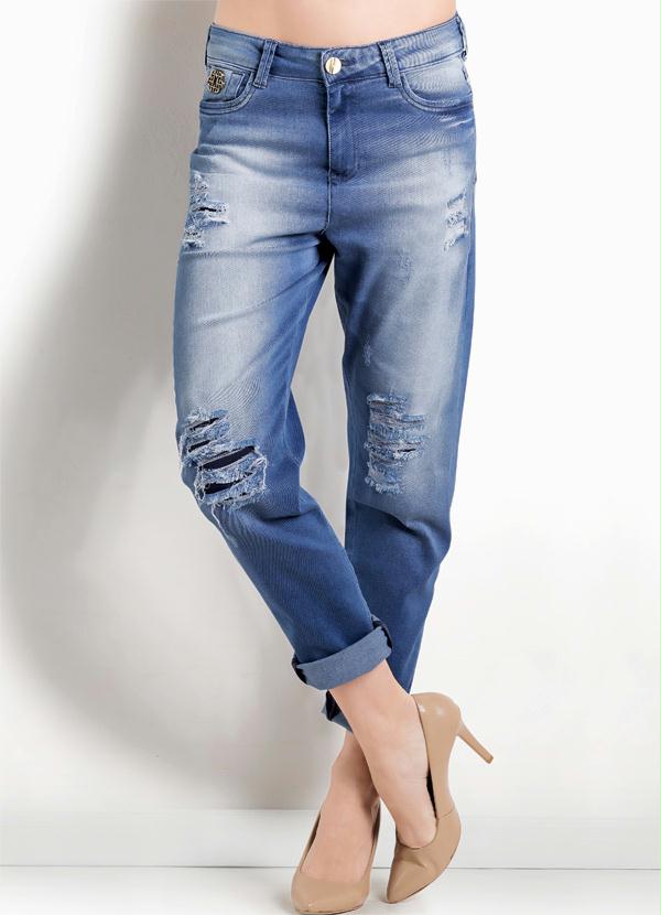 Ah - Calça Jeans Boy Fit Destroyed Ana Hickmann 5